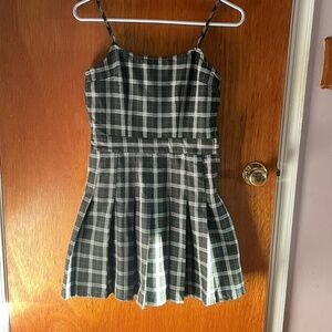 H&M Divided black plaid dress